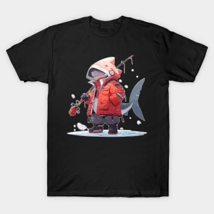 Anime Shark Fishin' Buddy T-Shirt